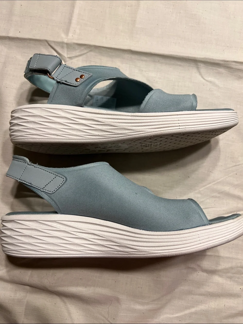 Ryka Women's Pale Blue Slingback Comfort Sandals - Picture 3 of 5